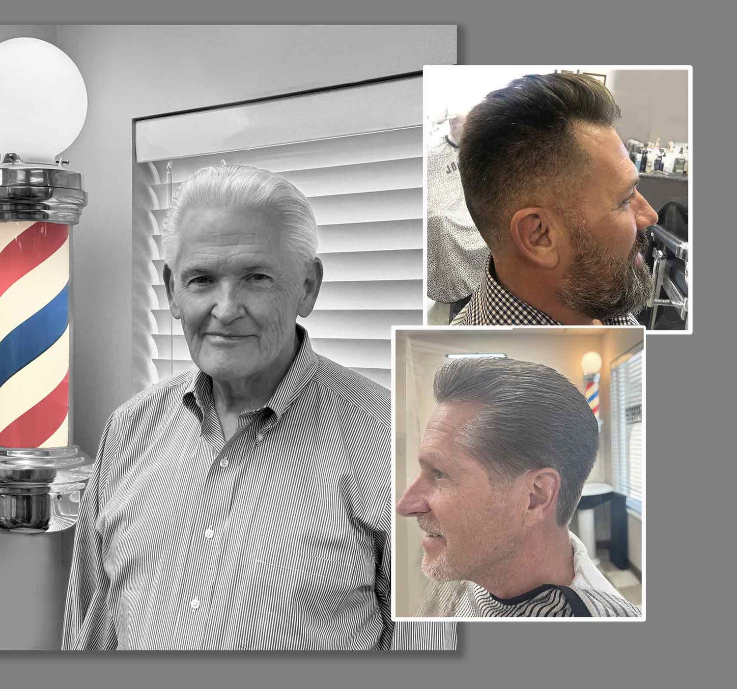 Ron the owner of Bullseye Barbershop in Draper, Utah. He's experienced in many classic mens haircuts including fades, taper haircuts, and military style haircuts